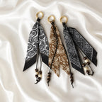 Assorted paisley scarf bag charms