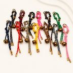 Assorted polyester rope bell bag charms