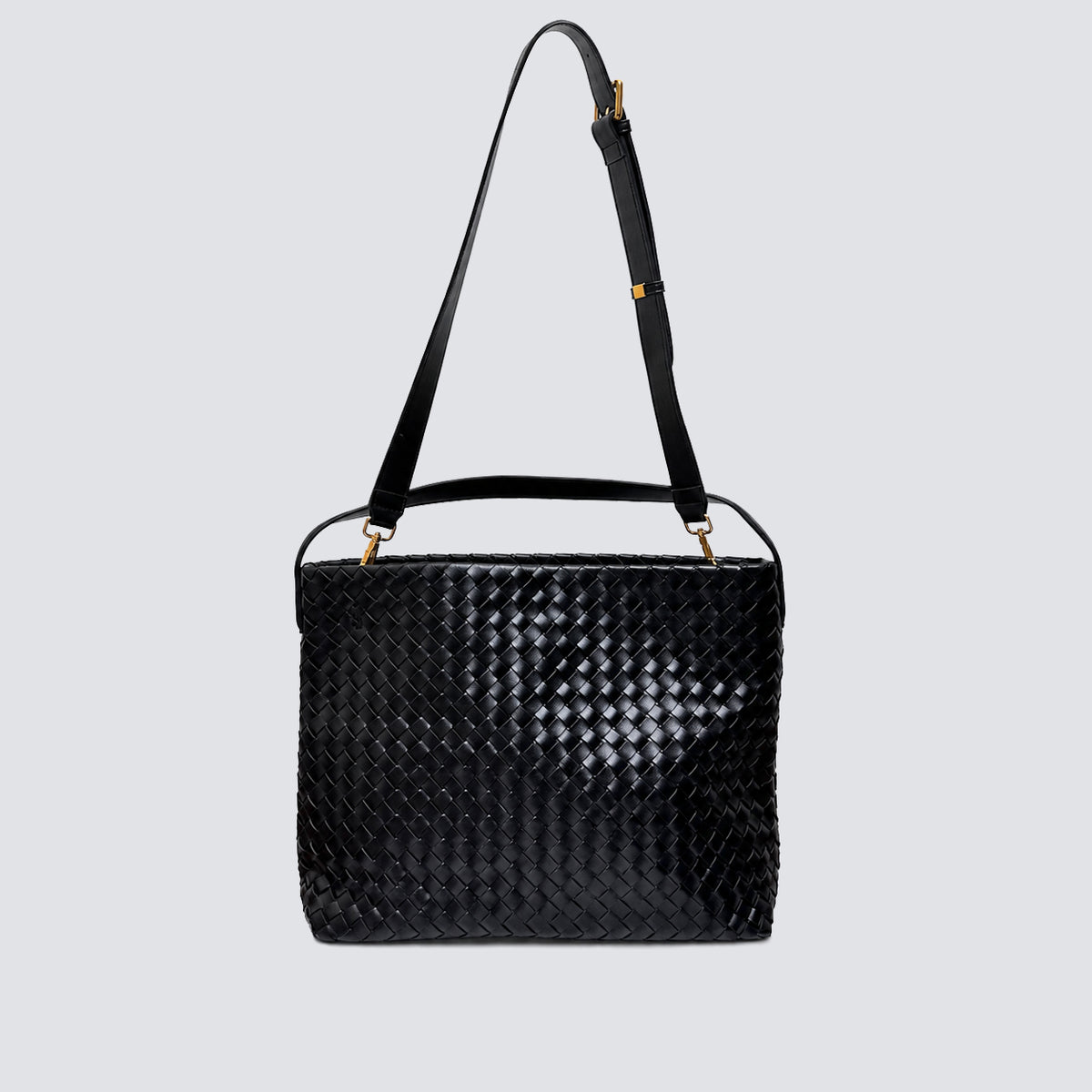 The Onyx Woven Slouchy Tote