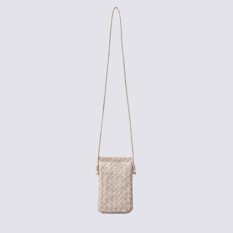 The Mini Woven Phone Pouch