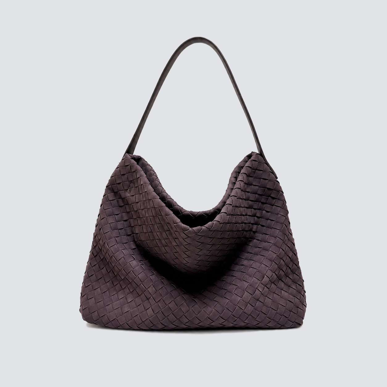 The Onyx Woven Slouchy Tote