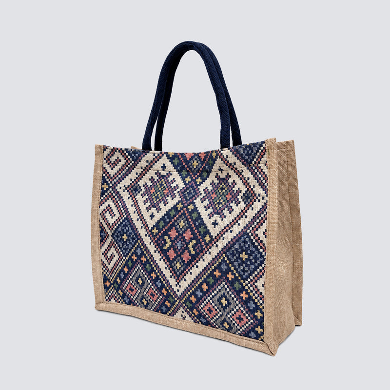 The Nomad Geometric Canvas Tote