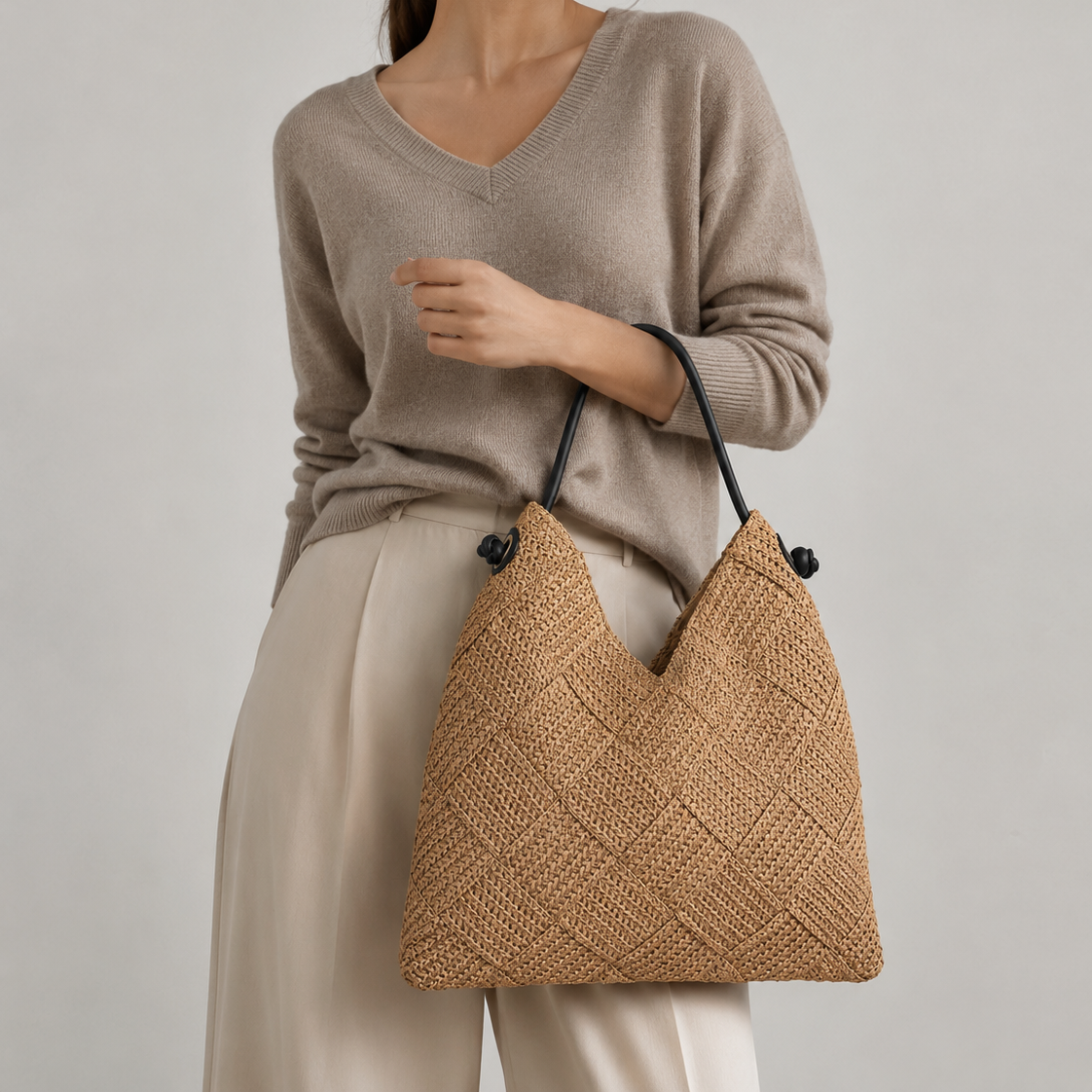 The Capri Woven Straw Tote