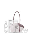Handwoven genuine leather tote bag capacity with laptop phone and daily essentials